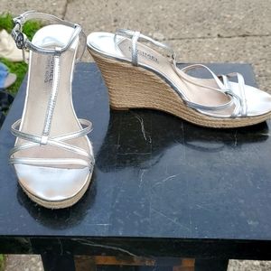 Silver Strappy Sandal